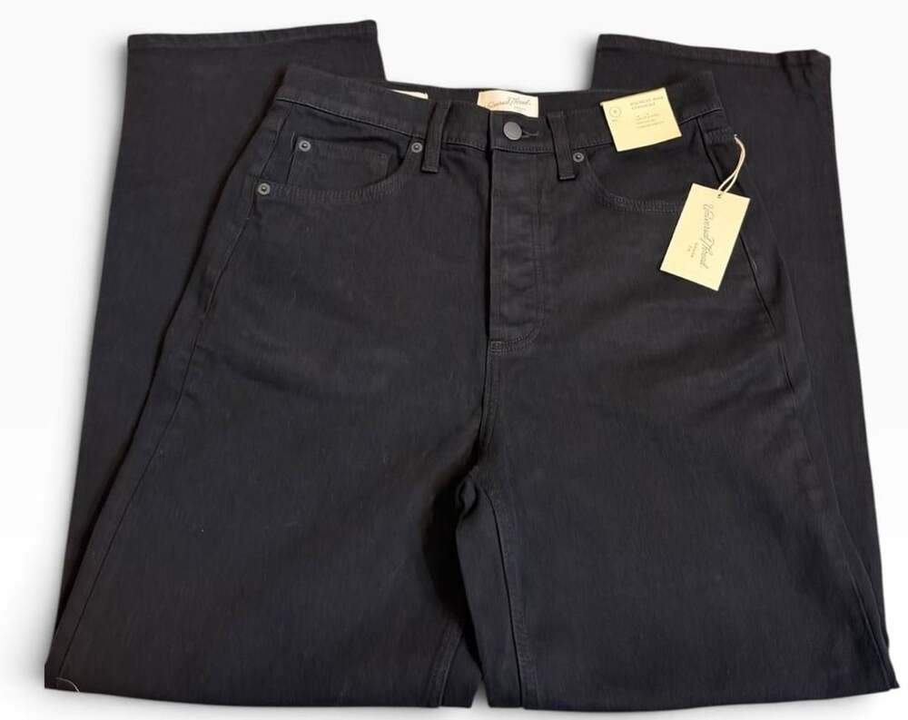 Universal Thread Highest Rise Straight Jeans Size 8 Black New